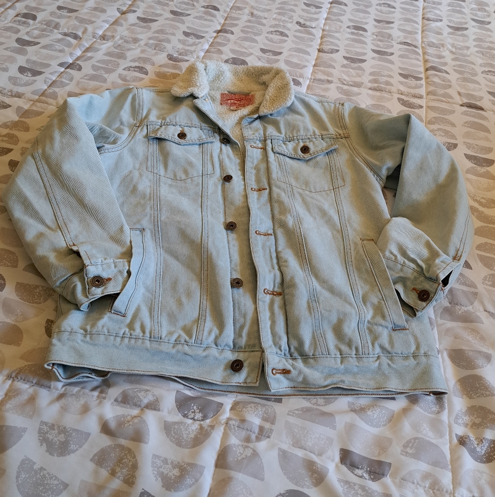 Jean jacket M sherpa lined